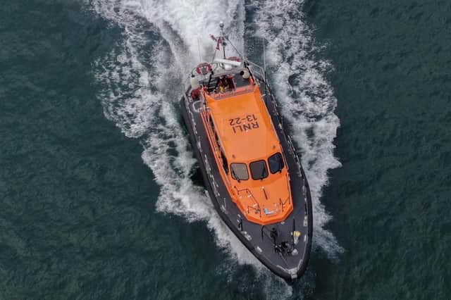 The RNLI has issued safety advice regarding coastal locations following Storm Arwen and ahead of Storm Barra. Photo courtesy of the RNLI