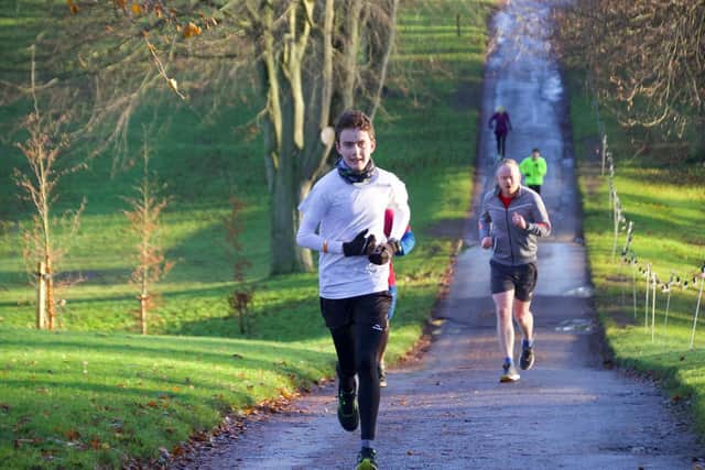 Bridlington Road Runner Ben Edwards in action at the Sewerby Parkrun
Photos by TCF Photography