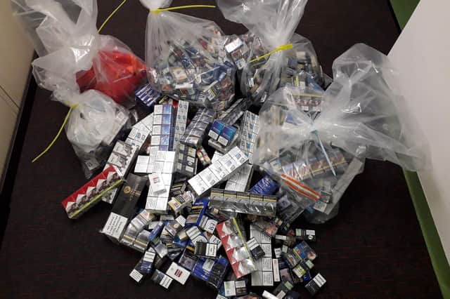 More than £12,000 worth of illegal tobacco and cigarettes were seized during the raids. (Photo: North Yorkshire County Council)