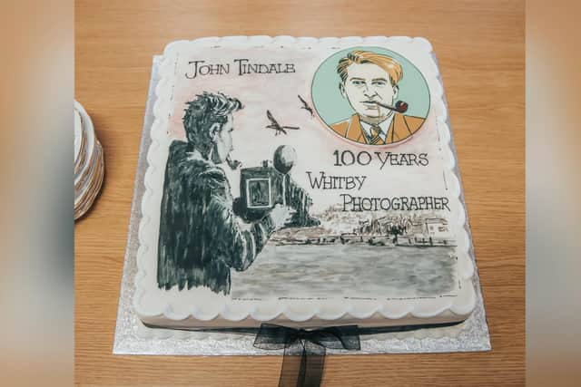 The cake to mark 100 years since John Tindale was born.
picture: Matthew Storm Cooper