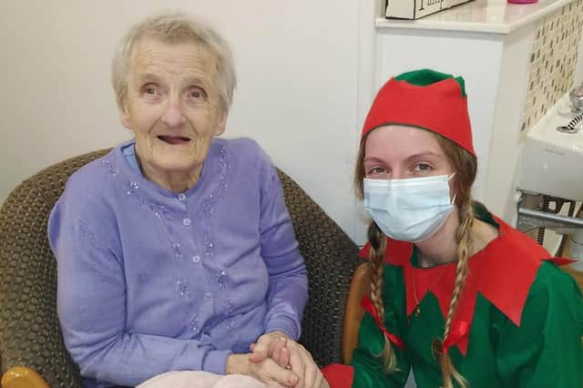 Staff at the home celebrated National Elf Day in support of alzheimers