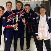 Scarborough Gymnastics Academy’s five European Championship medal stars are, from left, Rory Sadler, Max Teasdale, Brodie Aziz, Joseph Fishburn and Jacob Bland