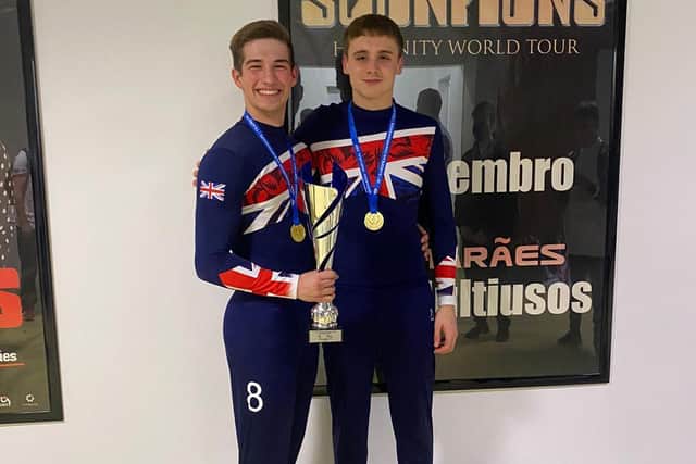 Scarborough Gymnastics Academy’s European Championship gold medal stars Max Teasdale and Brodie Aziz