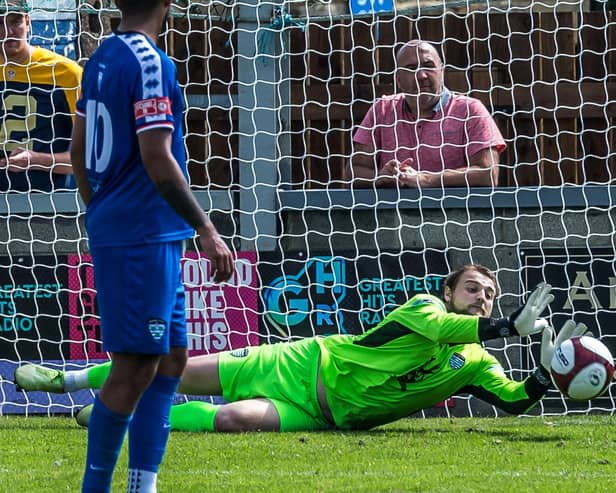 Whitby Town keeper Shane Bland is set to make his 300th appearance for the Blues.