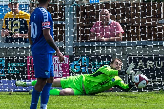 Whitby Town keeper Shane Bland is set to make his 300th appearance for the Blues.