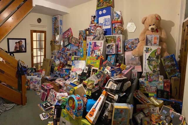 Joe and Courtney's living room in Cumbria