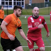 Edgehill, orange kit, take on Newlands in the Scarborough Saturday League Division One on Saturday December 11 2021

Photos by Richard Ponter