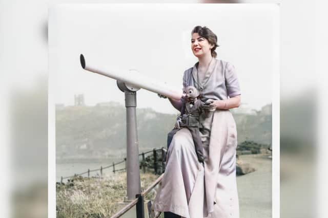 Joy Laurey pictured in North Ba, Scarborough, during one of the summers she played at the Foral Hall