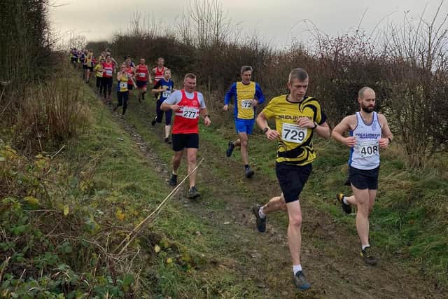 Adam Dyas, of Bridlington Road Runners, at the East Yorkshire Cross Country League race at Wetwang