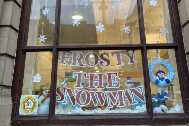 Bridlington Central Library (top) and Bridlington Contemporary Gallery were named the business category winners of the Christmas Tree Trail.