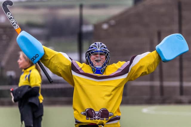 Whitby keeper Kirsty-Ann Dixon celebrates the 4-4 draw

PHOTOS BY BRIAN MURFIELD