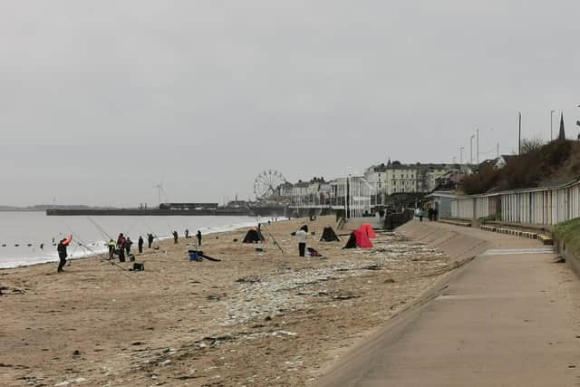 Paul Morrison uses the fishermen on North Beach to good effect for this photograph.