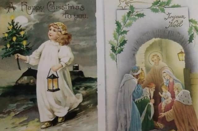 A collection of Victorian and Edwardian Christmas postcards will be on display in Bridlington Priory church until the end of December.