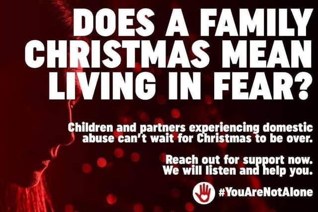 At what should be a joyful time of the year, cases of domestic abuse tend to see a rise during the festive period due to many contributing factors. Image submitted
