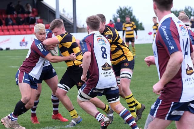 Scarborough RUFC in action against Consett earlier this season.