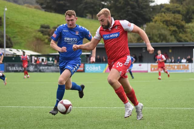 Jake Day opened the scoring for Boro at Warrington Town.