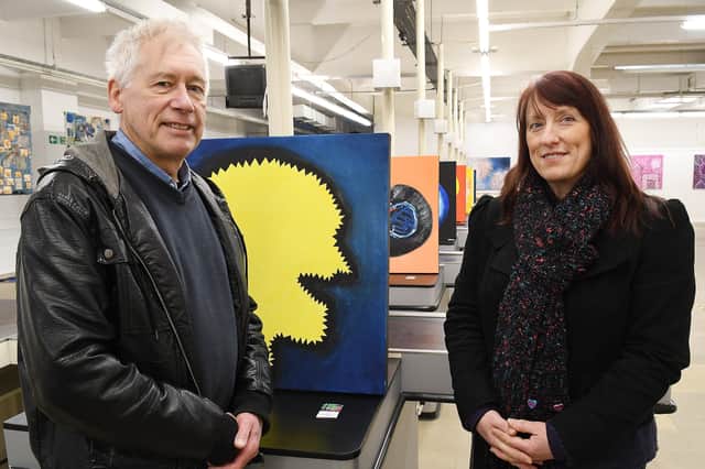 Nigel and Rebecca Folds at Bridlington Contemporary.
