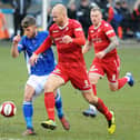 Ross Killock in action for Boro against Matlock.