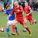 Ross Killock in action for Boro against Matlock.