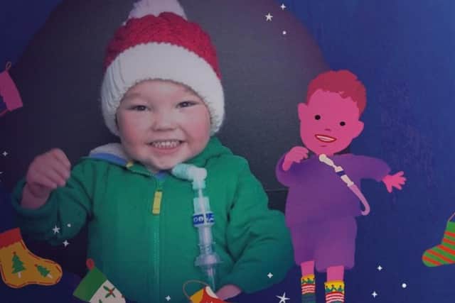 Henry Waines, 4, features in a heart-warming animation as part of GOSH’s Christmas fundraising appeal. Photo courtesy of GOSH.