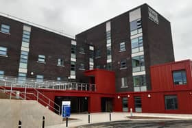 The new Whitby Hospital - the old site is being gradually pulled down.