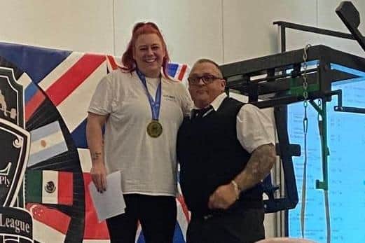Katie Ann Deaville won the Ladies Open +90kg Raw Bench Press.
