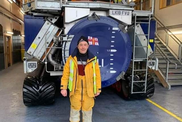 Steve Lilley passed out as launch and recovery driver of the station’s Shannon Launch and Recovery System (SLaRs). Photo courtesy of the RNLI