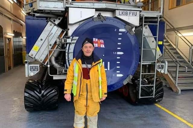 Steve Lilley passed out as launch and recovery driver of the station’s Shannon Launch and Recovery System (SLaRs). Photo courtesy of the RNLI