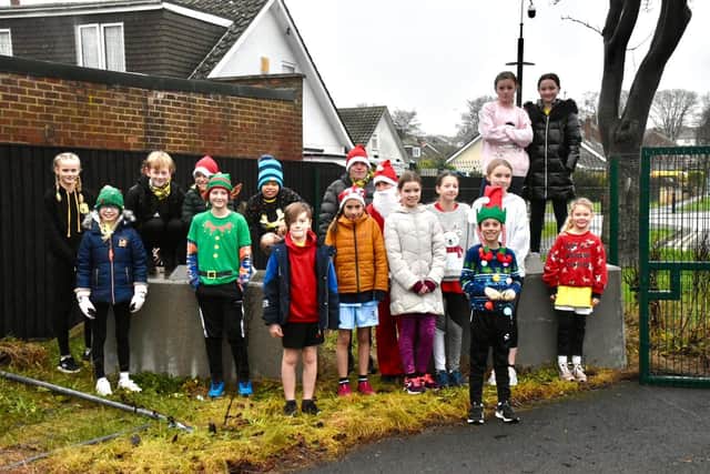 Bridlington Road Runners Juniors line up at their Christmas Handicap race