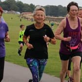 From left, Mary Slater, Patricia Keenan and Lesley Bayes in action at Sewerby parkrun.