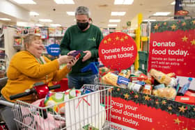 Shoppers in Bridlington donated 575 meals during the Tesco collection.