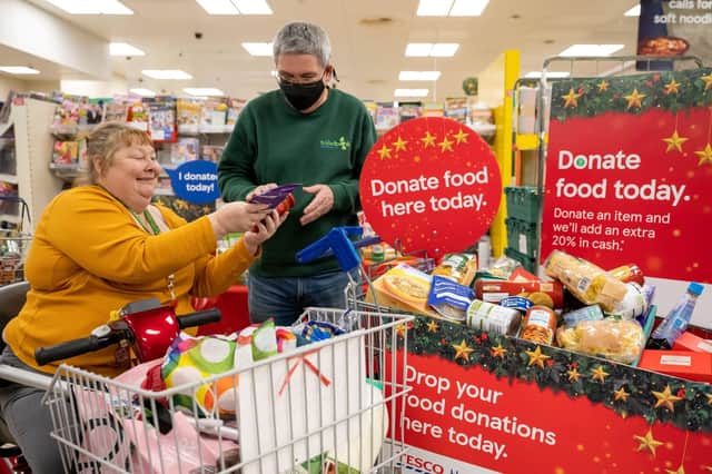 Shoppers in Bridlington donated 575 meals during the Tesco collection.