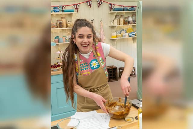 Freya wowed the judges with her vegan-inspired recipes and entertained viewers with her snazzy outfits. (Photo: Channel 4)