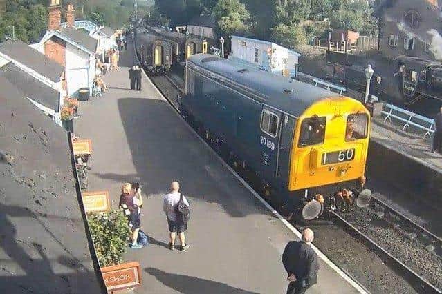 The Class 20 diesel involved.