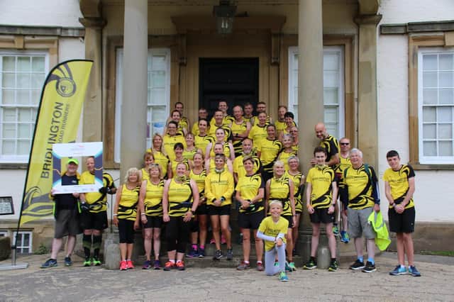 Bridlington Road Runners get ready for a Parkrun at Sewerby