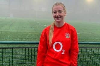 Steph Else in her North of England kit