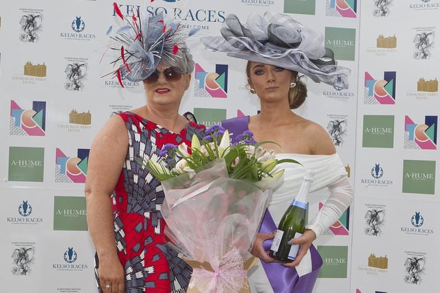 Best hat was awarded to Stephanie Southern by Milliner Karen Reid from Kelso.