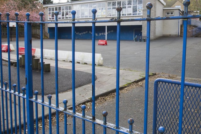St Peter's Primary School in Galashiels closed during the lock down.