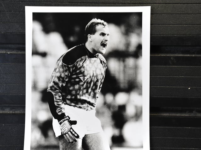 FRED BARBER: A great character famous for running onto the pitch wearing a horror face mask, but he didn’t carry out a threat to wear it while greeting the Wembley dignitaries before the 1992 League One play-off final. After Posh, Barber played for  Birmingham and non-league Kidderminster before becoming a renowned goalkeeping coach , most prominently at Bolton and with Northern Ireland’s international team. 
Barber is now 56 and coaching the Crewe goalkepeers.