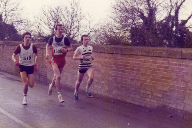 Derek Stevens, the eventual winner (1510) with Kevin Johnson (1509) and Eric Southam. 1985