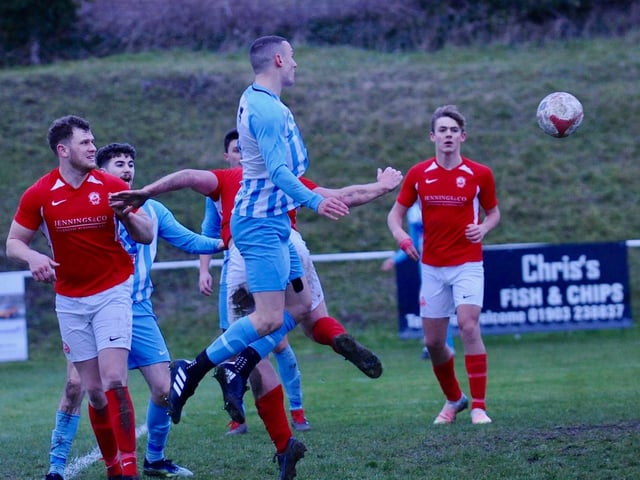 Action, goals and celebrations from Worthing United's 4-1 SCFL division one win over Arundel / Pictures: Stephen Goodger
