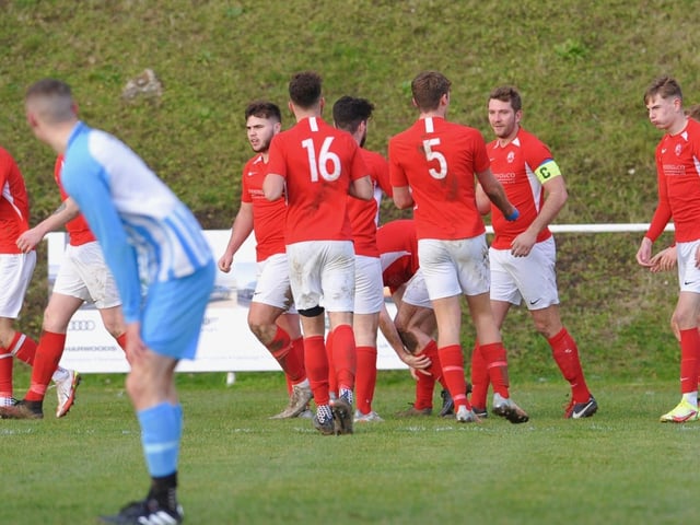 Action, goals and celebrations from Worthing United's 4-1 SCFL division one win over Arundel / Pictures: Stephen Goodger