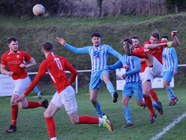 Action, goals and celebrations from Worthing United's 4-1 SCFL division one win over Arundel / Pictures: Stephen Goodger