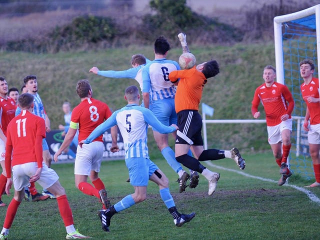 Action, goals and celebrations from Worthing United's 4-1 SCFL division one win over Arundel / Pictures: Stephen Goodger