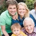 Harry with Helen and their three sons