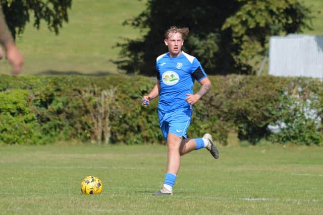 Heslerton’s Riley Foster made his competitive Beckett League debut in draw against champs West Pier. Photo by Cherie Allardice