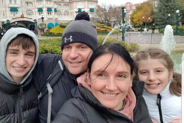 Justine Greenwood and family