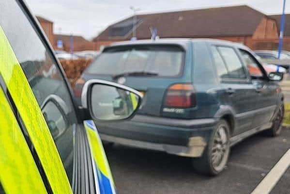 Officers from Humberside Police have seized a Volkswagen Golf GTI after its driver admitted to having no insurance.