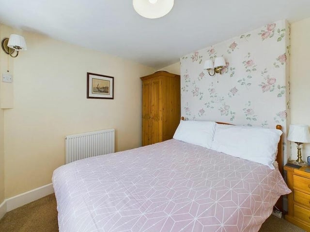 One of two double bedrooms in the cottage.