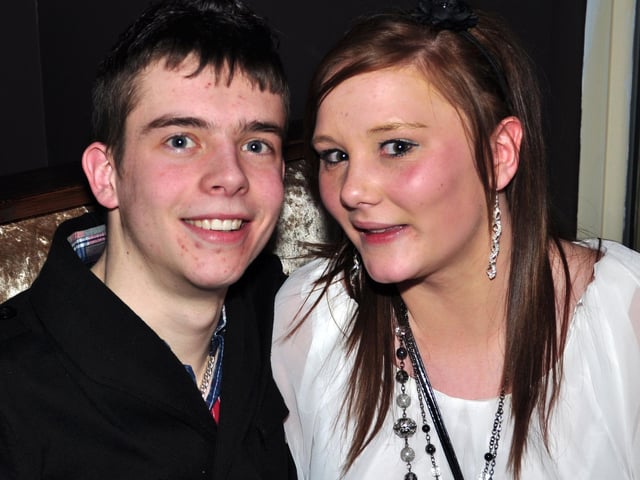 Nathan and Claire having a great night!